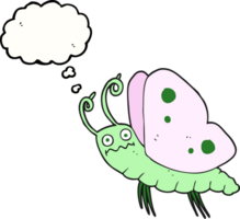 thought bubble cartoon funny butterfly png