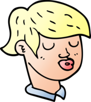 cartoon doodle of boys face png