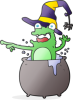 sapo de halloween dos desenhos animados png