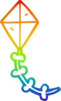 arc-en-ciel, gradient, ligne, dessin, dessin animé, cerf-volant png