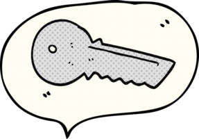 comic book speech bubble cartoon door key png