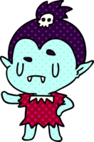 kawaii dos desenhos animados de linda garota vampira png