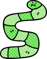 quirky comic book style cartoon snake png