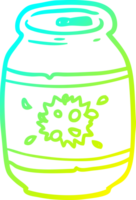 cold gradient line drawing can of soda png