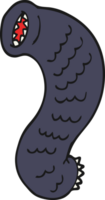 cartoon doodle hungry leech png