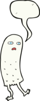 cartoon funny ghost with speech bubble png