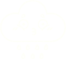 dibujo de tiza de nube de tormenta png