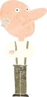 cartoon old man with folded arms png