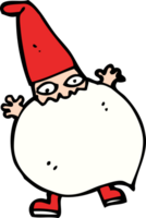 cartoon tiny santa png