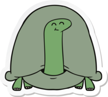 sticker of a cartoon tortoise png