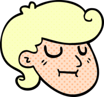 Cartoon-Doodle glücklicher blonder Junge png