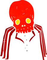 cartoon spooky skull spider png