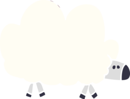 doodle dos desenhos animados de uma ovelha png