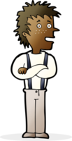 cartoon boy with folded arms png