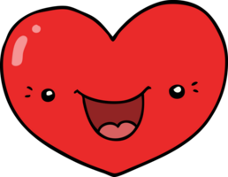 cartoon love heart character png