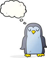 thought bubble cartoon penguin png