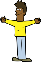 cartoon happy man png