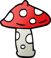 cartoon doodle mushroom png