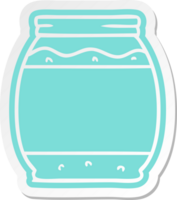 cartoon sticker of a strawberry jam png