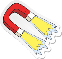 sticker of a cartoon magnet png