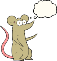 thought bubble cartoon mouse png