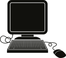 computer with mouse png