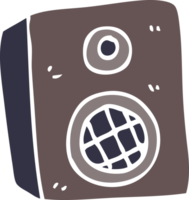 altavoz de garabato de dibujos animados png