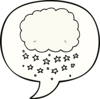 cartoon rain cloud and speech bubble png