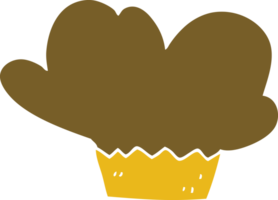 Cartoon-Doodle-Cupcake png