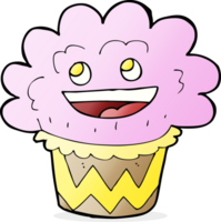 petit gâteau heureux de dessin animé png