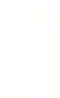 gekke robot krijttekening png