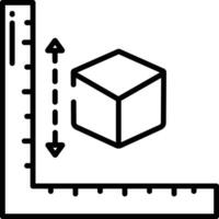 3d contorno ilustración vector