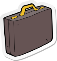 sticker of a cartoon briefcase png