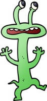 monstruo de garabato de dibujos animados png