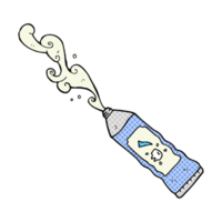 comic book style cartoon toothpaste squirting png