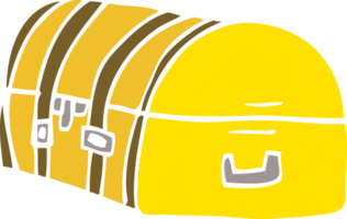 cartoon doodle travel chest png