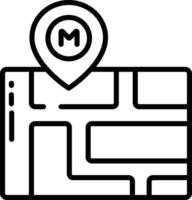 Map outline illustration vector