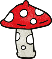 cartoon doodle mushroom png