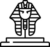 Egypt god outline illustration vector