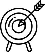 Archery outline illustration vector