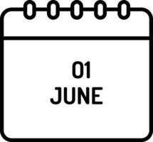 Calendar outline illustration vector