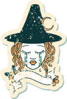 human witch character face illustration png