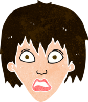 mujer asustada de dibujos animados png