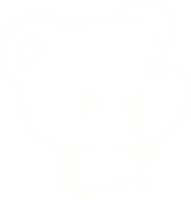 dibujo de tiza de oso png