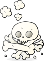 cartoon pile of bones png