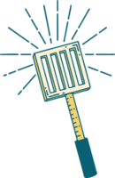 traditional tattoo style kitchen spatula png