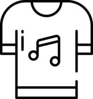 shirt outline illustration vector