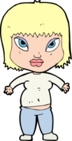 cartoon overweight woman png