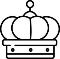 Crown outline illustration vector