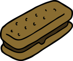 biscoito de chocolate de desenho animado png